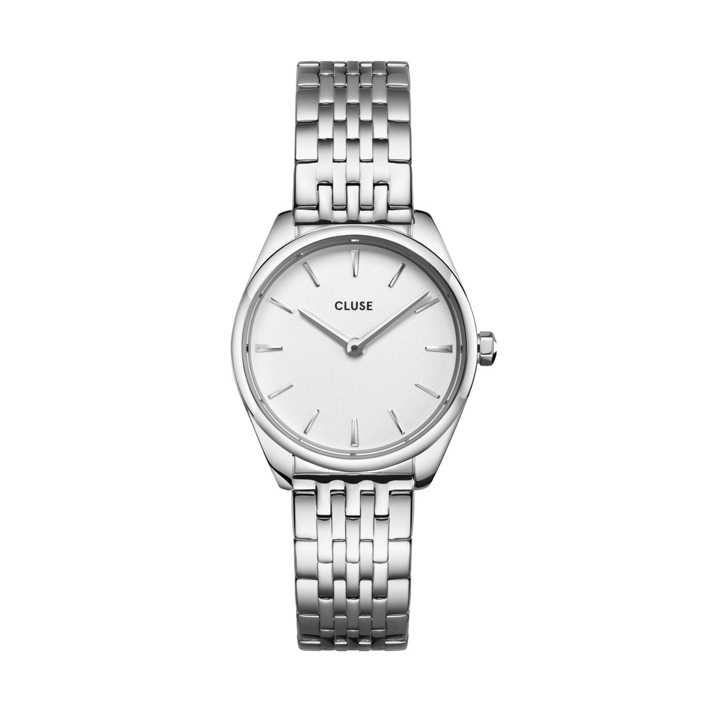 CLUSE Feroce Mini White/Silver Link Watch