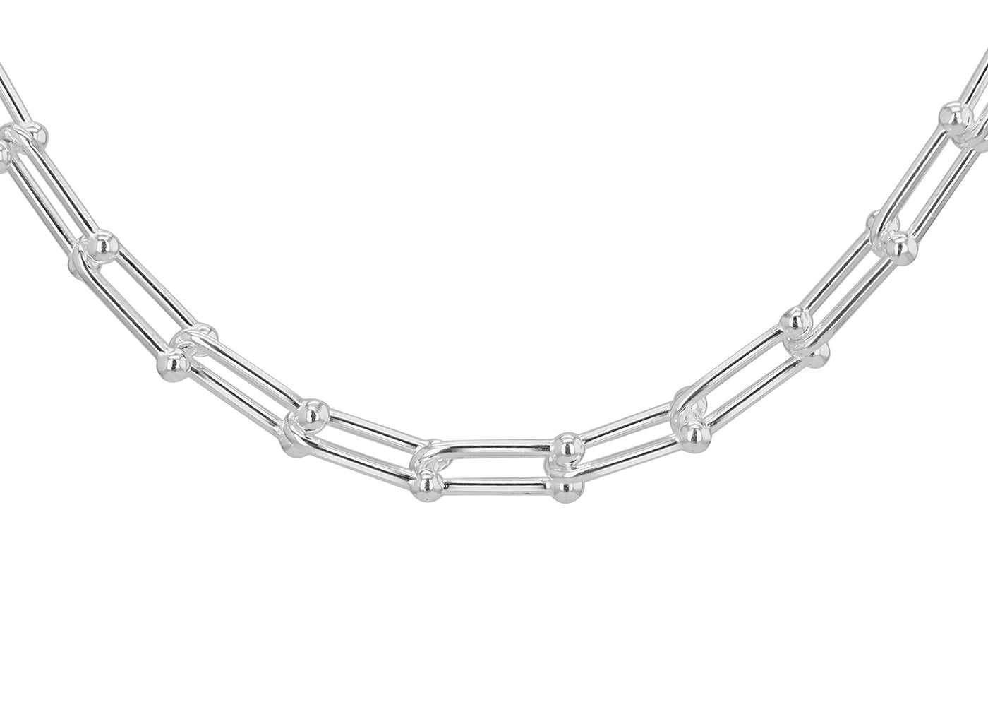 Sterling Silver Industrial Link Chain