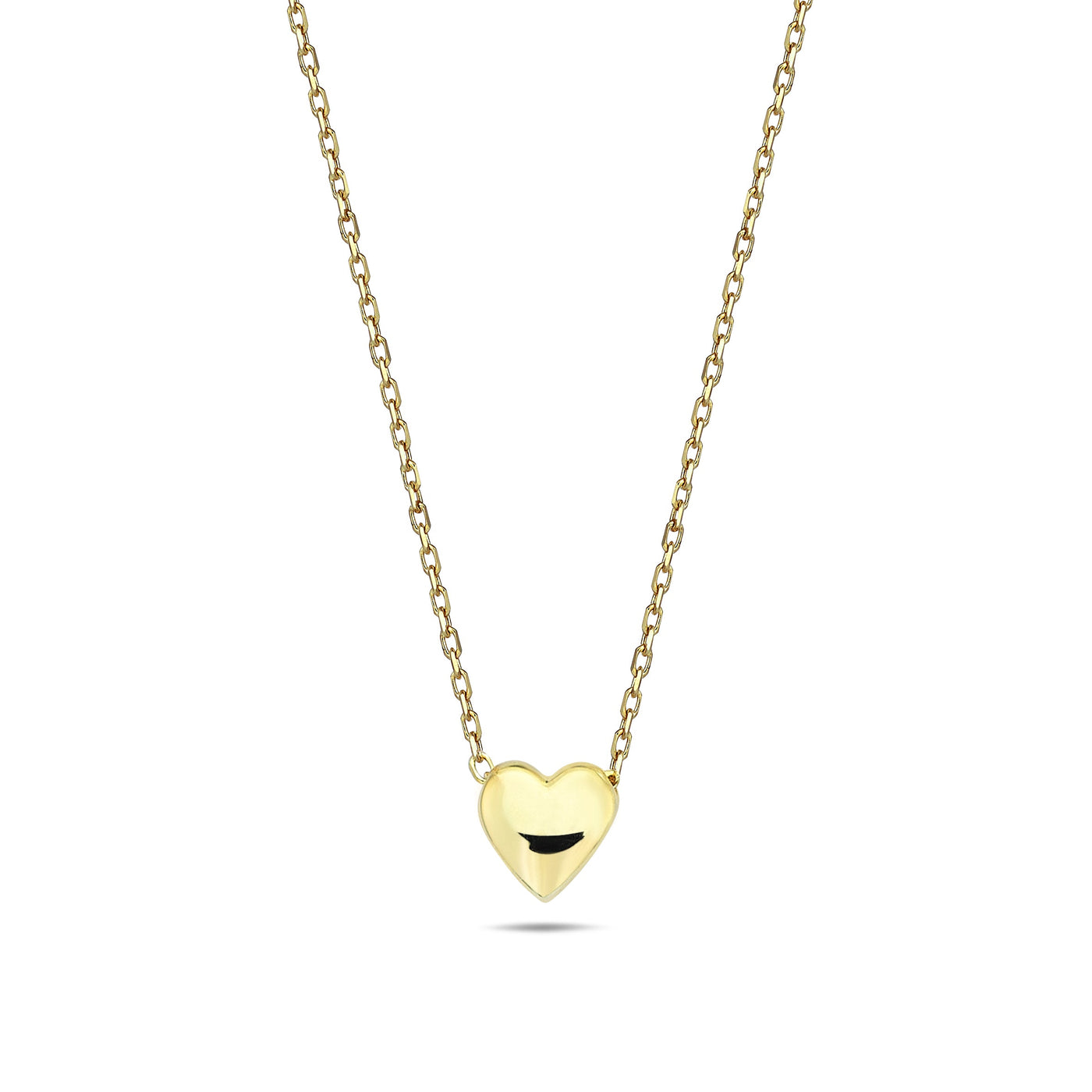 9K Yellow Gold Heart Necklet