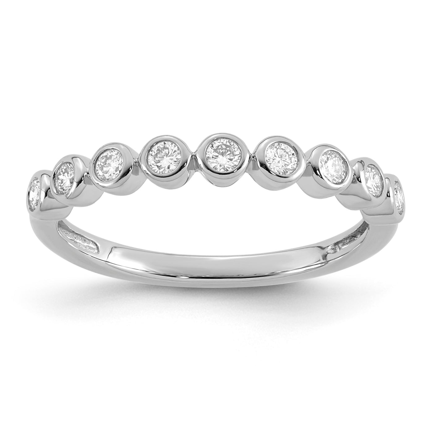 9K White Gold Lab Grown Diamond Band