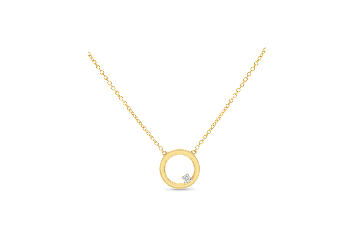 9K Yellow Gold Lab Grown Diamond Pendant